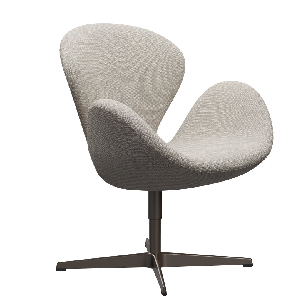 Sedia da salotto Fritz Hansen Swan, bronzo marrone/grigio chiaro di Hallingdal (103)