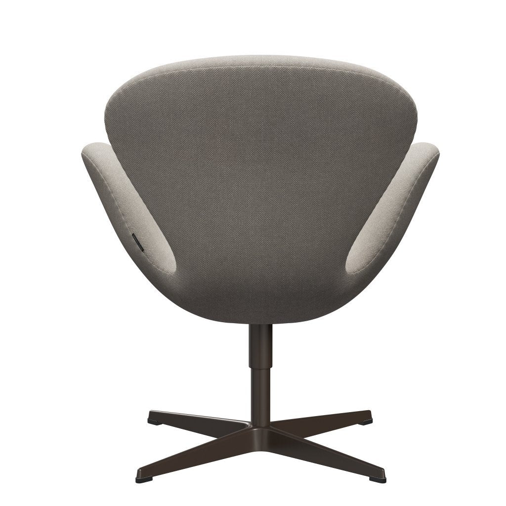 Fritz Hansen Swan Lounge -stoel, bruin brons/Hallingdal Light Gray (103)