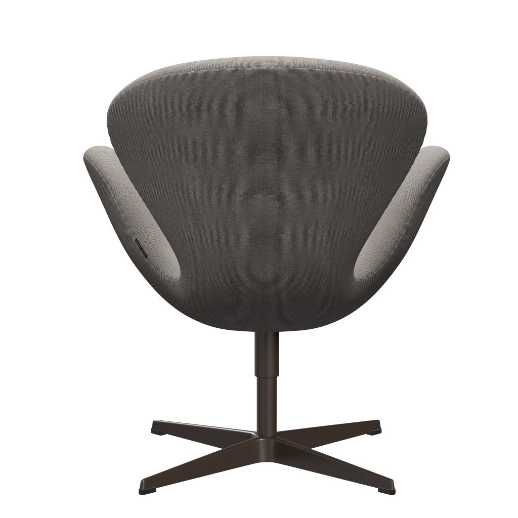 Sedia fritz Hansen Swan Lounge, bronzo marrone/grigio chiaro di Hallingdal (113)