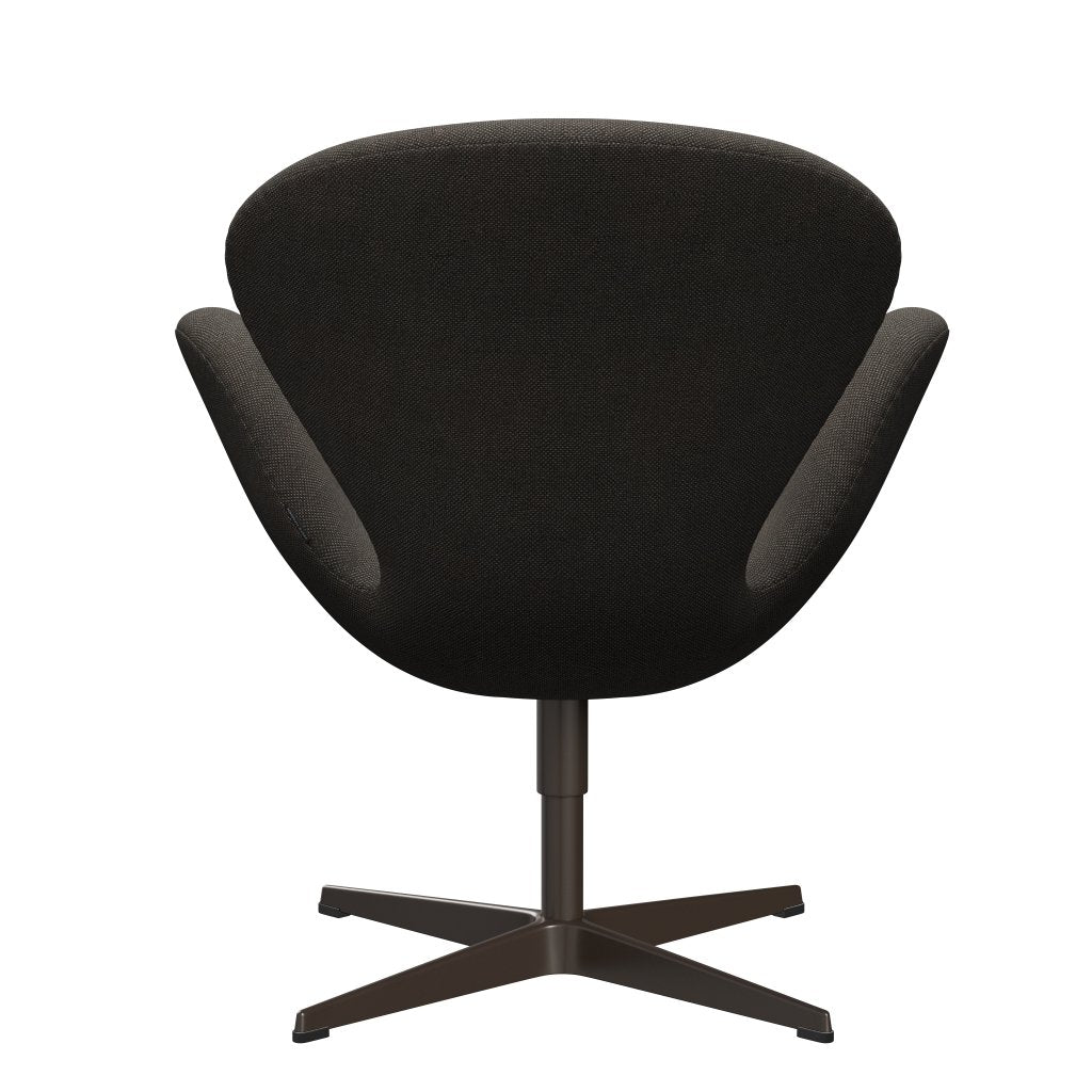 Fritz Hansen Swan Lounge -stoel, bruin brons/Hallingdal Charcoal Light