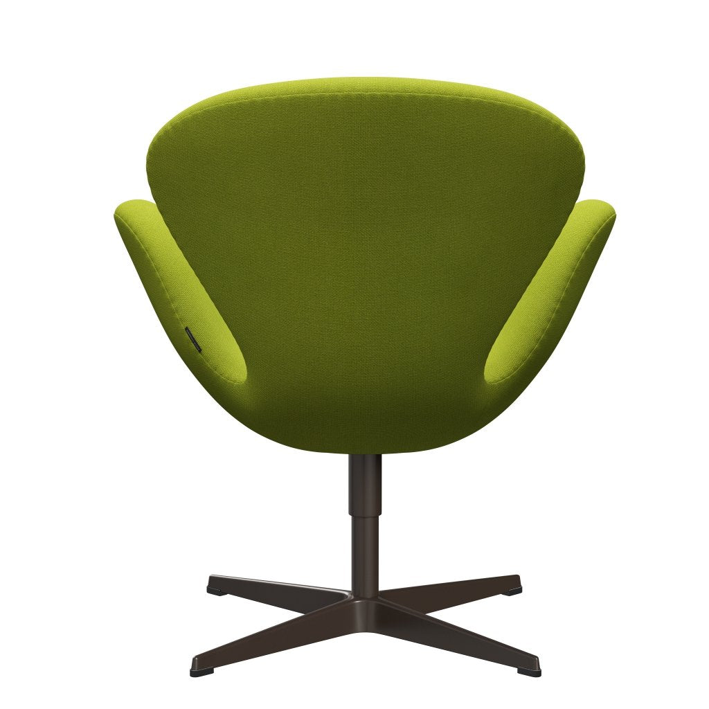 Sedia da salone Fritz Hansen Swan, bronzo marrone/lime di Hallingdal