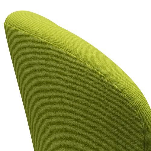 Fritz Hansen Chaise salon de cygne, bronze brun / citron vert hallingdal