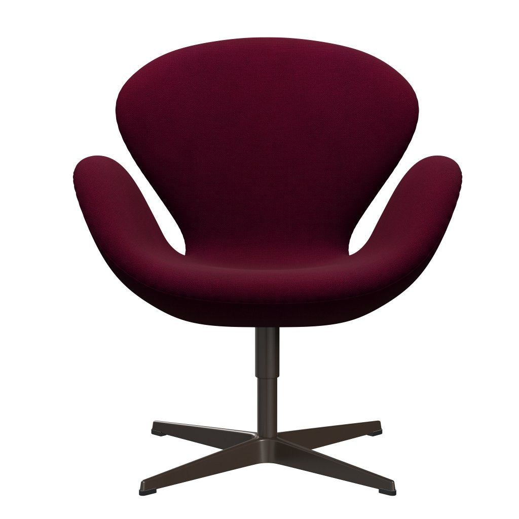 Fritz Hansen Swan Lounge stól, brún brons/Hallingdal Pink Dark