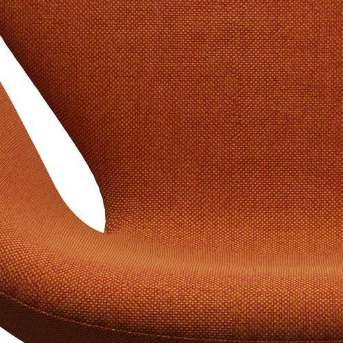 Sedia da salone di Fritz Hansen Swan, bronzo marrone/rosso Hallingdal/curry