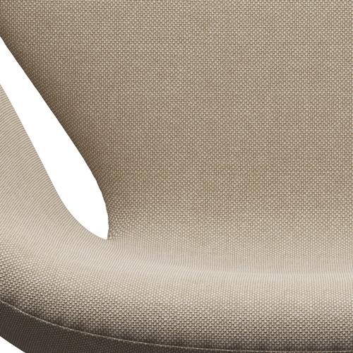 Sedia fritz Hansen Swan Lounge, bronzo marrone/sabbia di Hallingdal