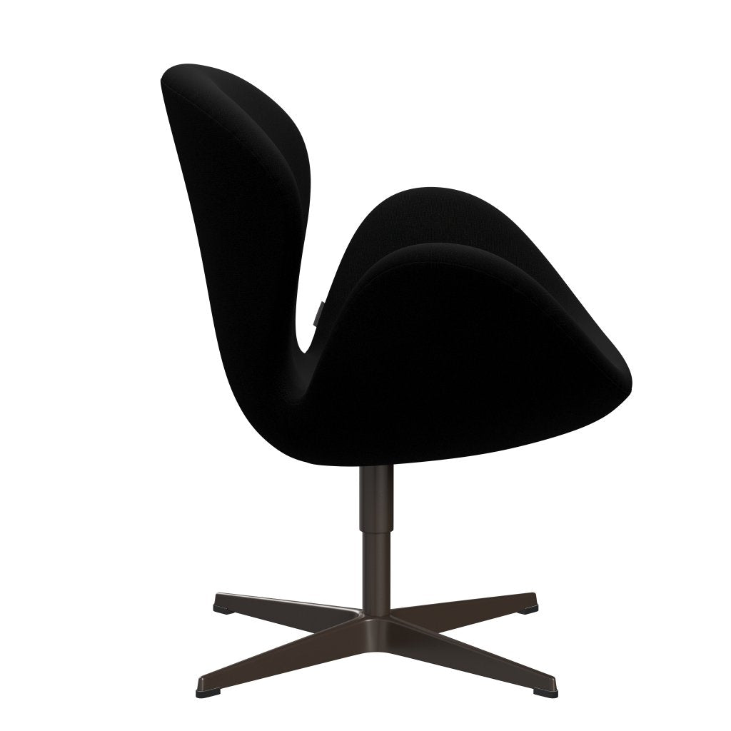 Fritz Hansen Swan Lounge Chair, Brown Bronze/Hallingdal Black