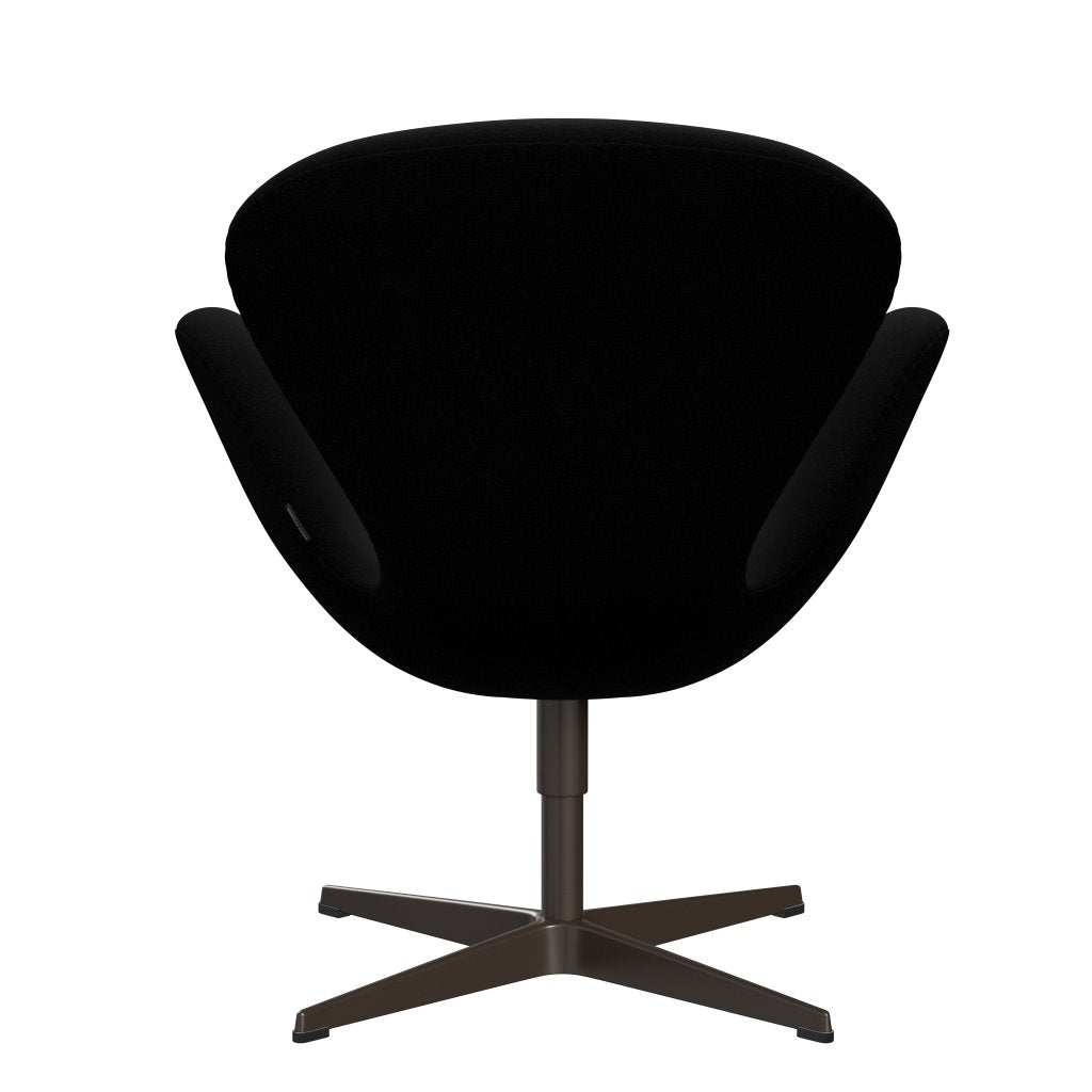 Fritz Hansen Swan Lounge Chair, braune Bronze/Hallingdal Schwarz