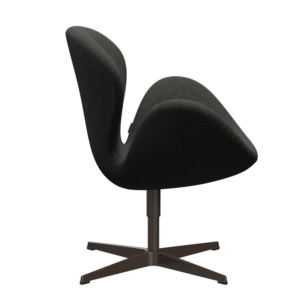 Fritz Hansen Chaise salon de cygne, bronze marron / Hallingdal noir / gris (368)