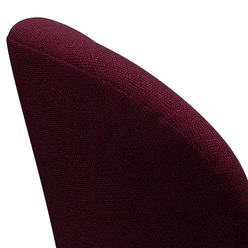 Fritz Hansen Swan休息室椅子，棕色青铜/Hallingdal Wine Red/Violet