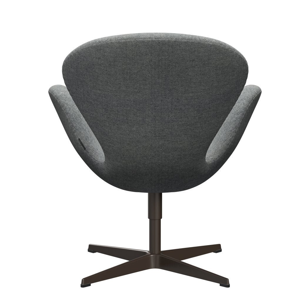 Fritz Hansen Swan Lounge Chair, Brown Bronze/Hallingdal White Grey