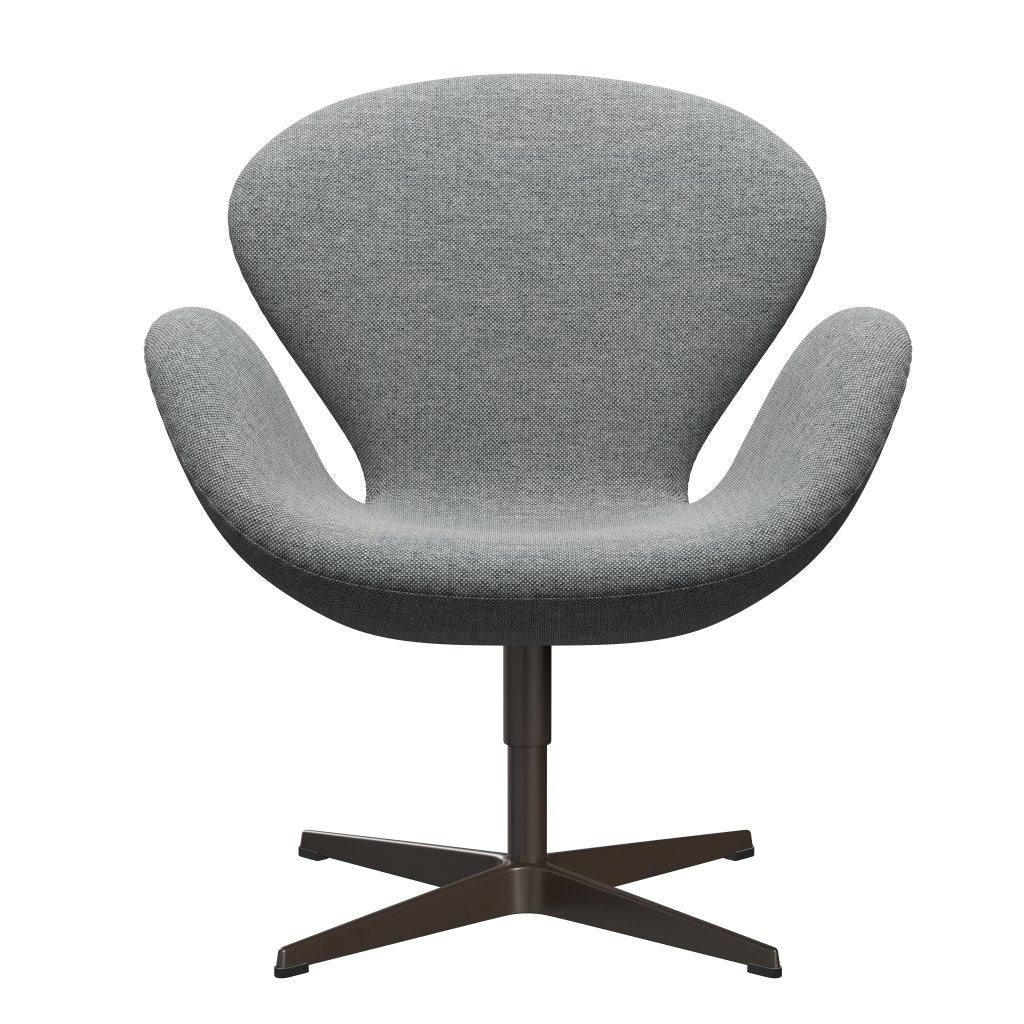 Fritz Hansen Swan Lounge Chair, bronce marrón/Hallingdal blanco gris