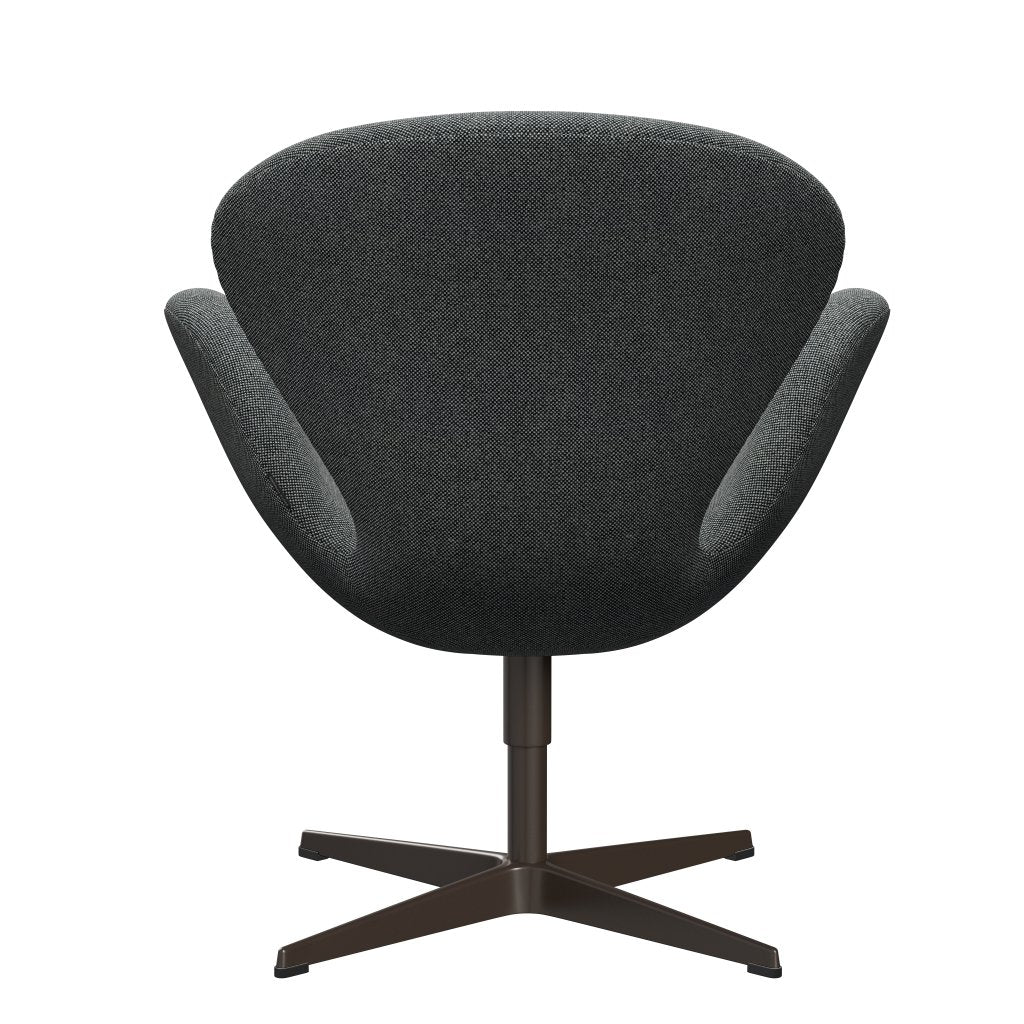 Sedia fritz Hansen Swan Lounge, bronzo marrone/Bianco bianco Hallingdal