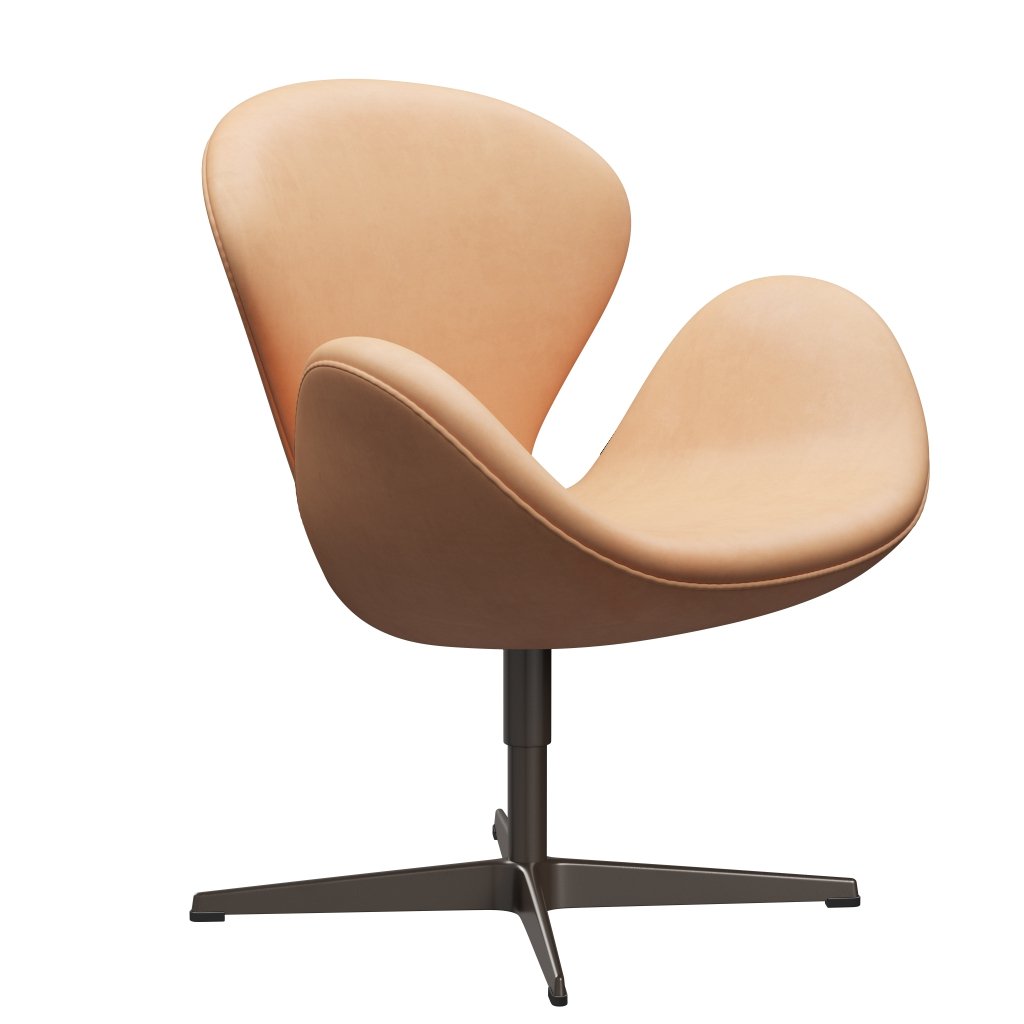 Fritz Hansen Swan Lounge -stoel, bruine bronzen/natuur natuur