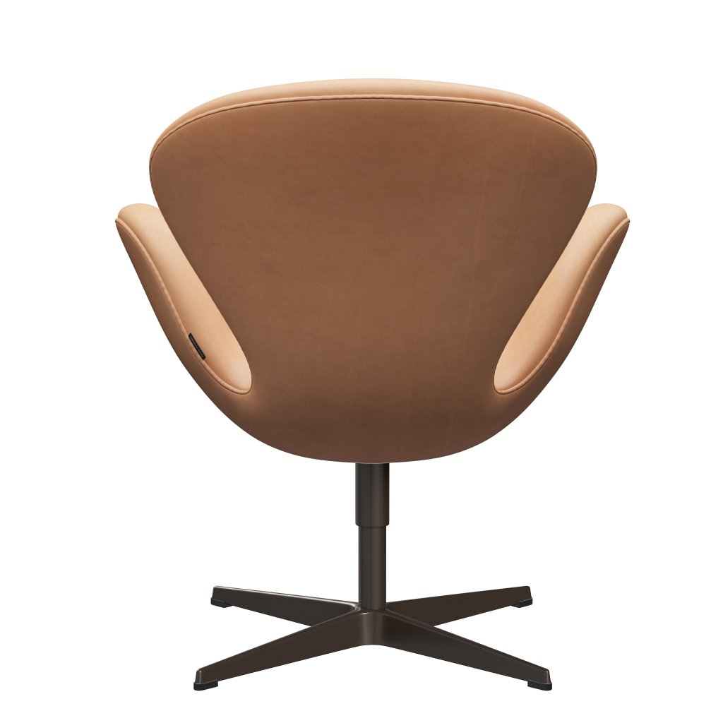 Fritz Hansen Swan Lounge -stoel, bruine bronzen/natuur natuur