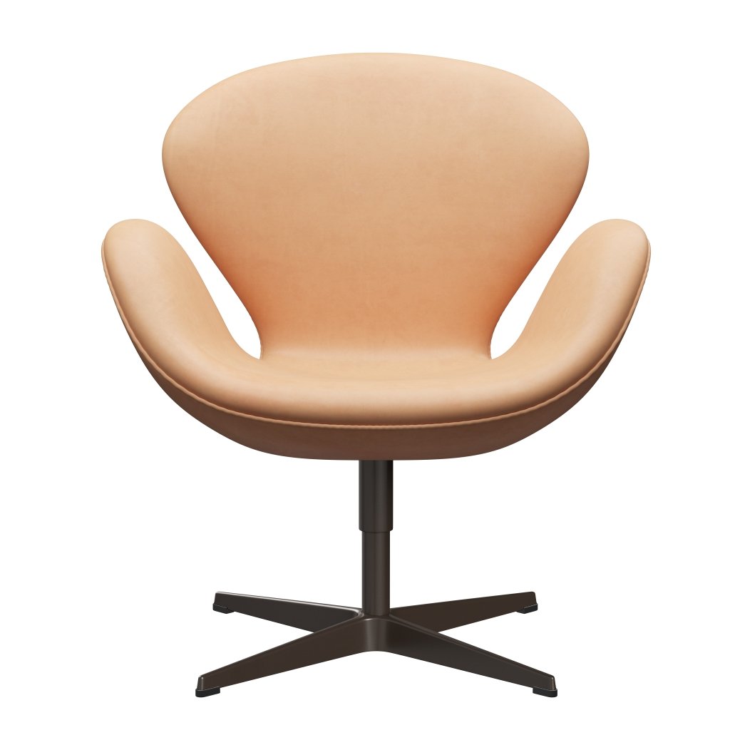 Fritz Hansen Swan Lounge -stoel, bruine bronzen/natuur natuur