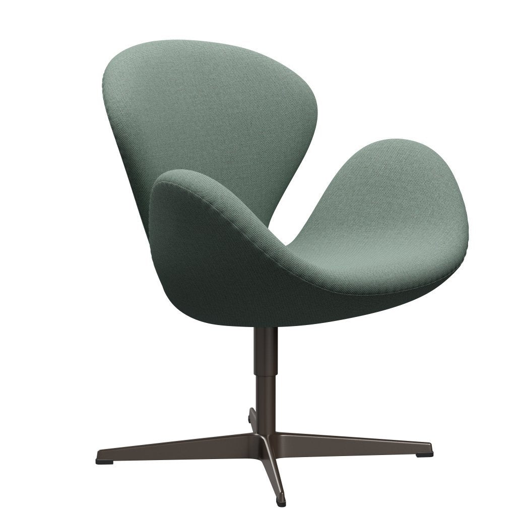 Fritz Hansen Joutsen lounge -tuoli, ruskea pronssi/re -villaa aqua/luonnollinen