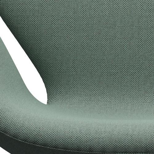 Sedia fritz Hansen Swan Lounge, bronzo marrone/re lana Aqua/Natural