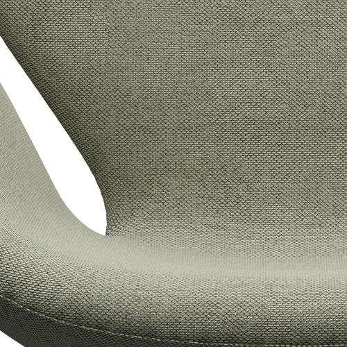 Sedia da salone Fritz Hansen Swan, bronzo marrone/re lana verde lime/natura