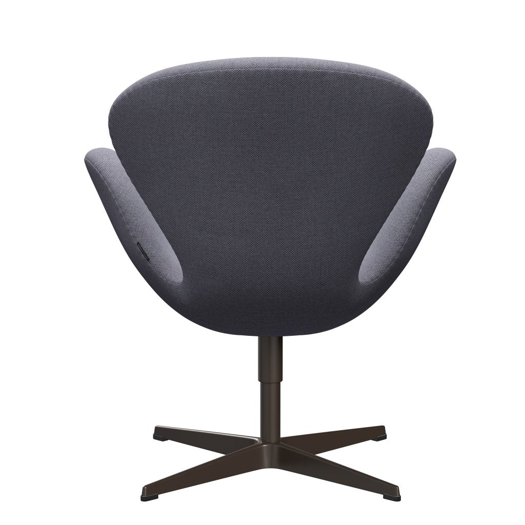 Fritz Hansen Swan Lounge -stoel, bruin brons/re wol lavendel/natuurlijk