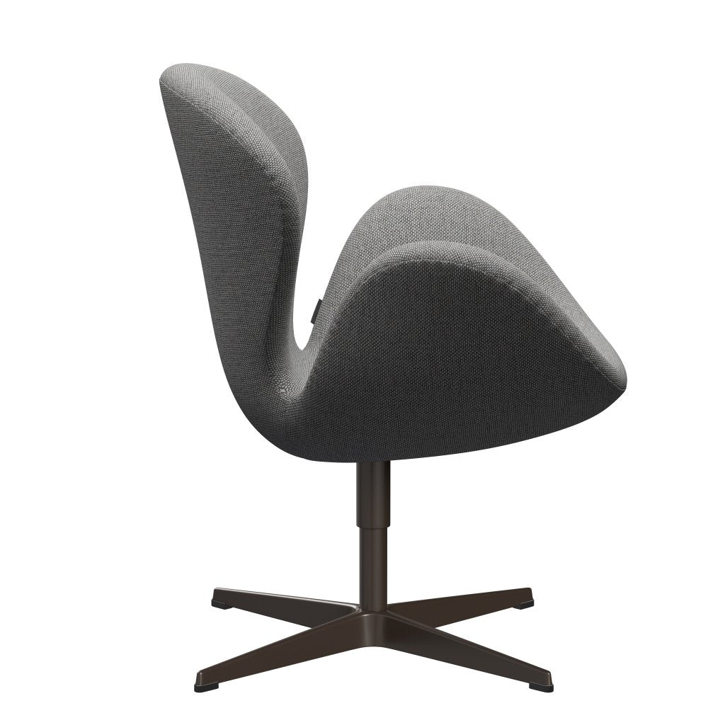 Fritz Hansen Swan Lounge stoel, bruin brons/re wol wol wit/natuurlijk