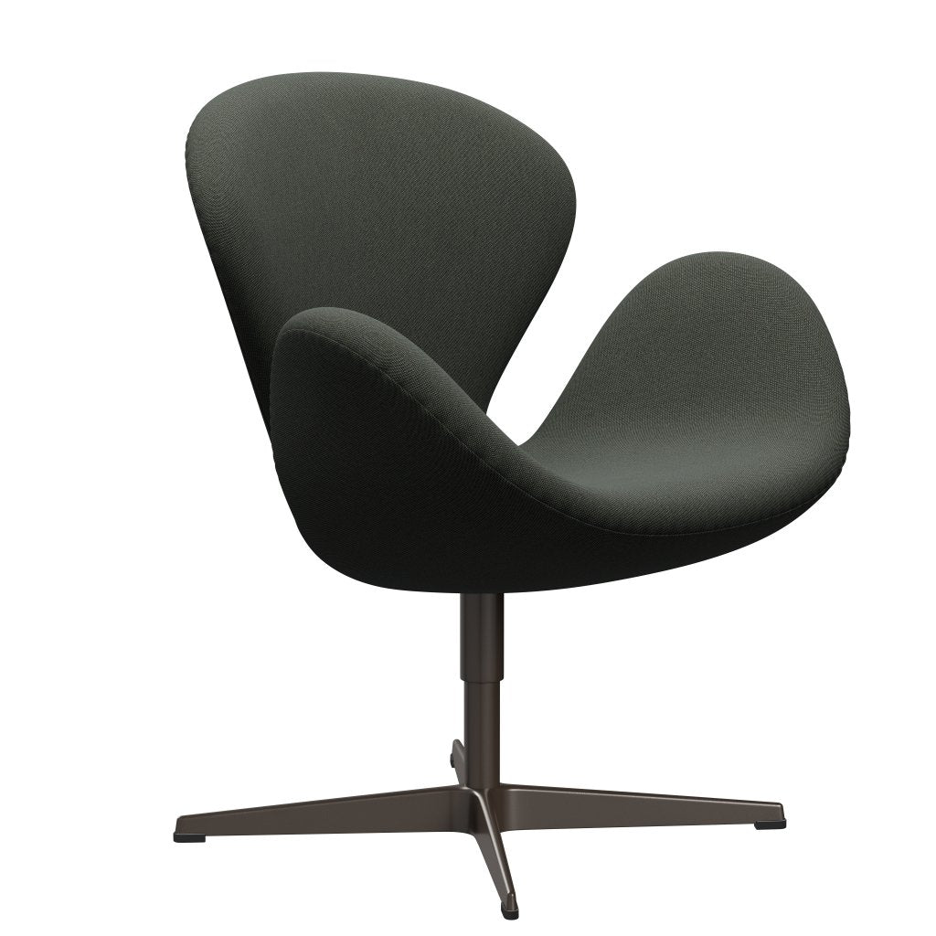 Fritz Hansen Swan Lounge Chair, braune Bronze/Rimebraun/Moosgrün