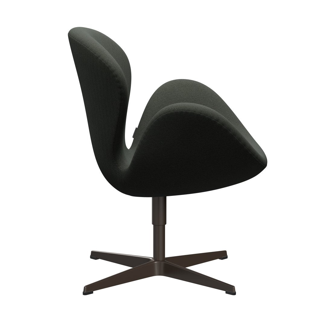 Fritz Hansen Swan Lounge stol, brun bronze/rime brun/mos grøn