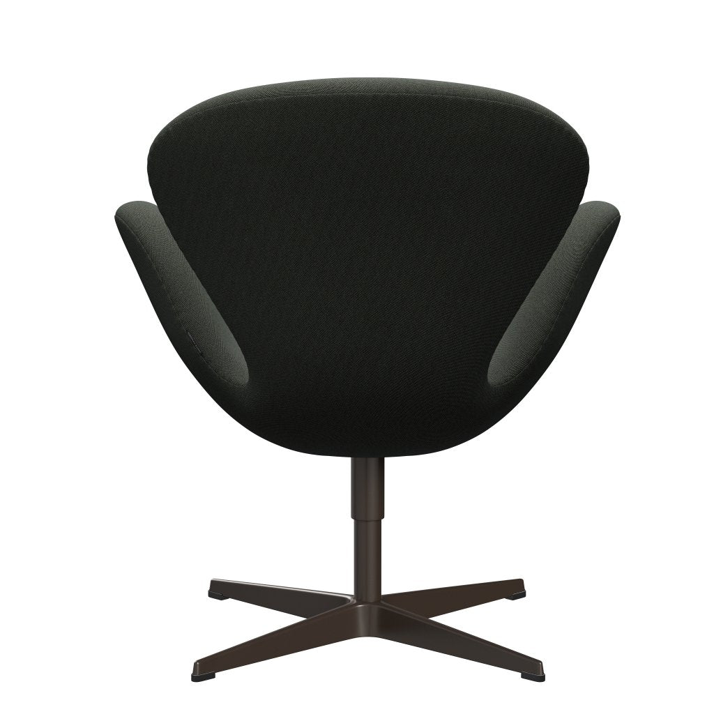 Fritz Hansen Swan Lounge -tuoli, ruskea pronssi/Rime Brown/Moss Green