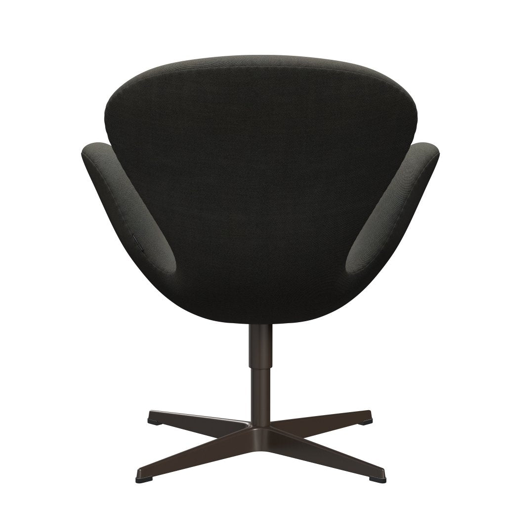 Fritz Hansen Swan Lounge stol, brun bronze/rim mørkegrå/khaki