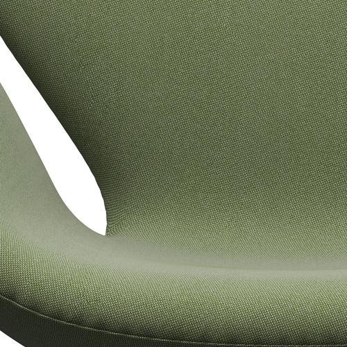 Sedia da salone Fritz Hansen Swan, bronzo marrone/verde rima/bianco