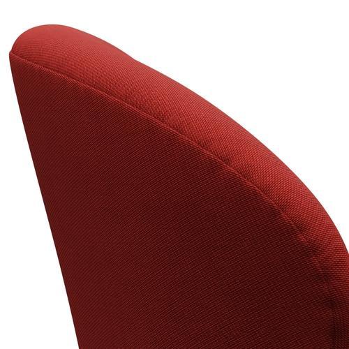 Sedia da salone Fritz Hansen Swan, bronzo marrone/rosso chiaro/rosso scuro