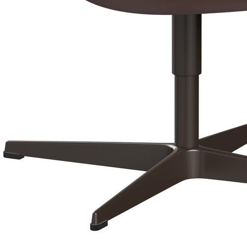 Sedia fritz Hansen Swan Lounge, bronzo marrone/rustico rustico