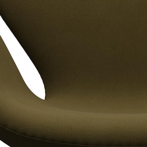 Fritz Hansen Swan Lounge Chair, braune Bronze/Stahlcut Armee Grün