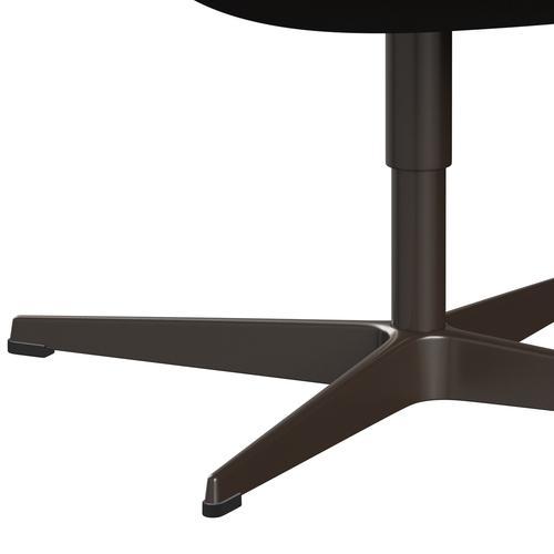 Sedia fritz Hansen Swan Lounge, bronzo marrone/taglio in acciaio