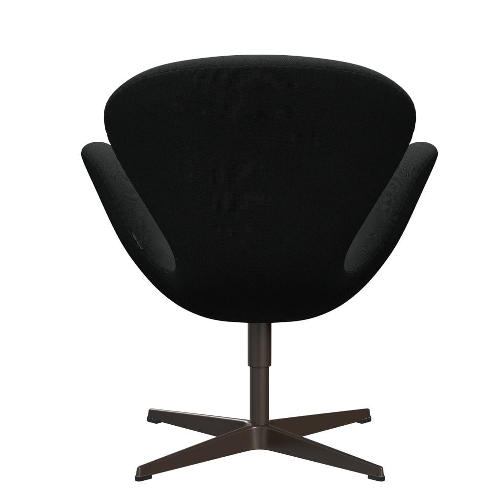 Sedia da salone Fritz Hansen Swan, bronzo marrone/marrone scuro in taglio in acciaio (380)