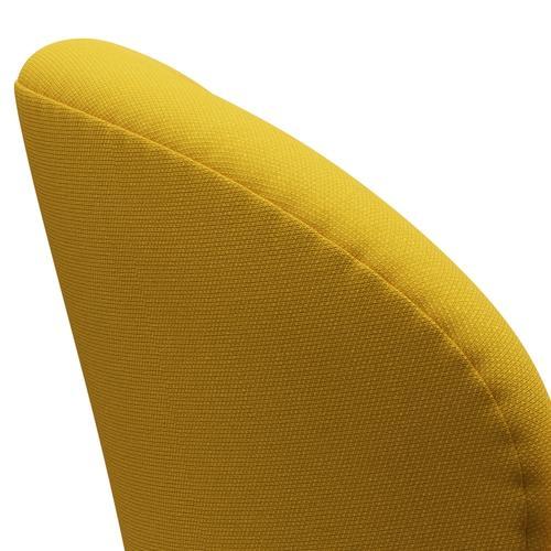 Fritz Hansen Chaise salon de cygne, bronze brun / jaune en acier