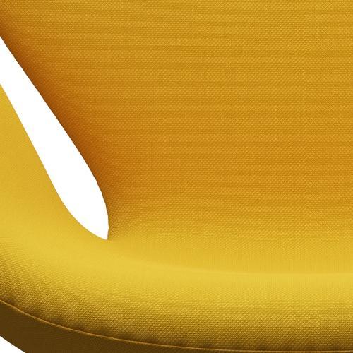 Fritz Hansen Chaise salon de cygne, bronze brun / jaune en acier