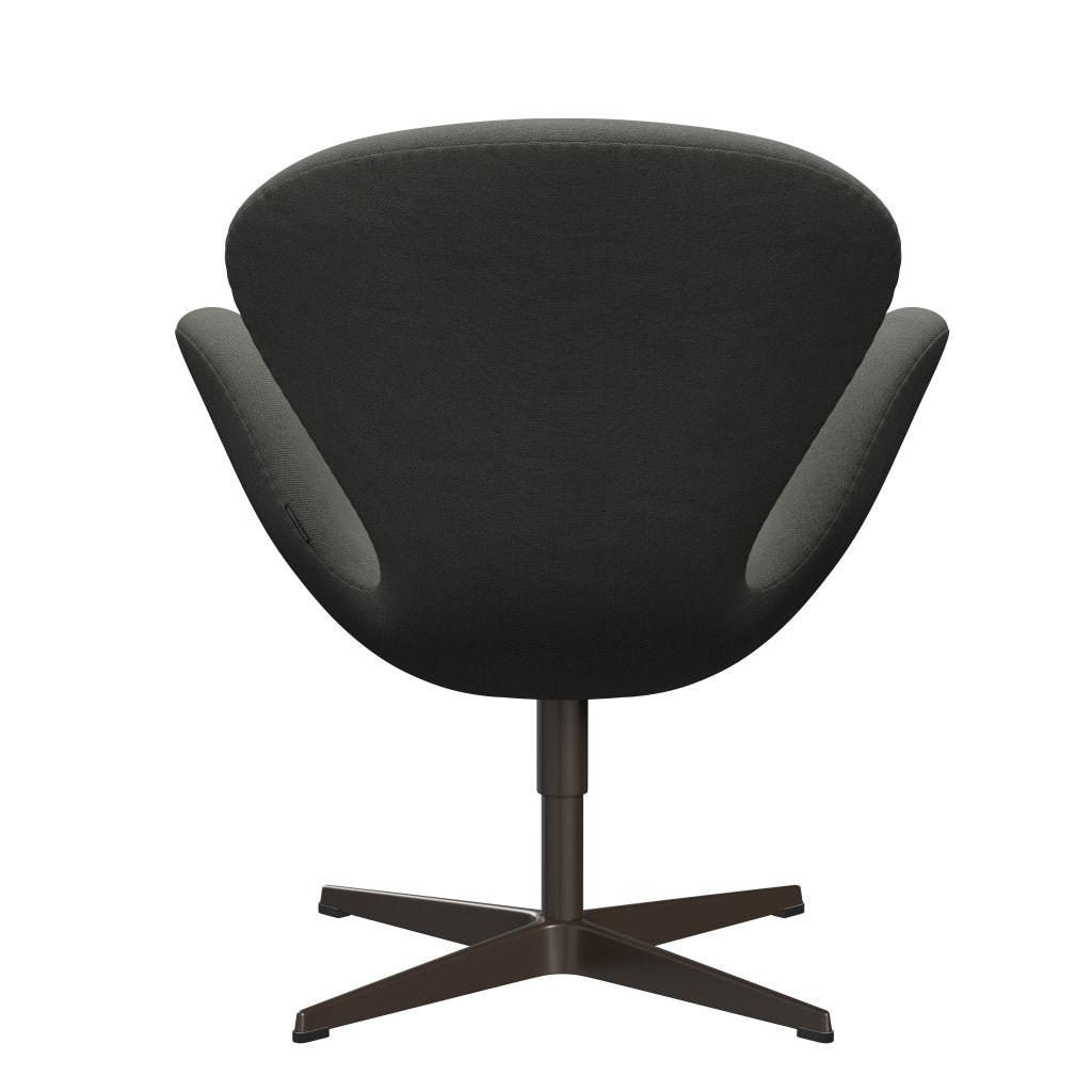 Fritz Hansen Swan Lounge Stuhl, braune Bronze/Stahlkutgrau