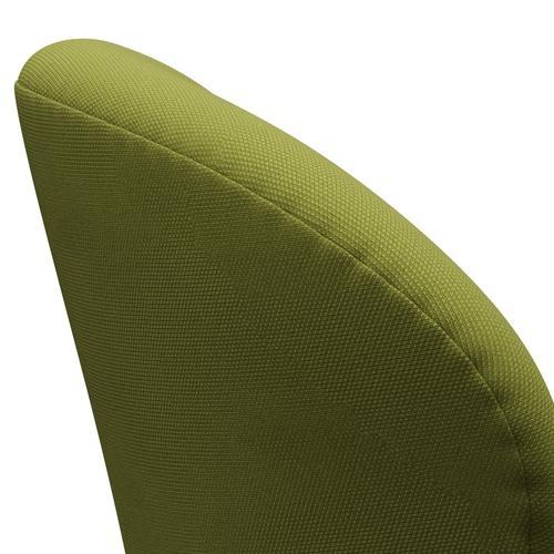 Fritz Hansen Swan Lounge -stoel, bruin brons/staalcut licht militair groen