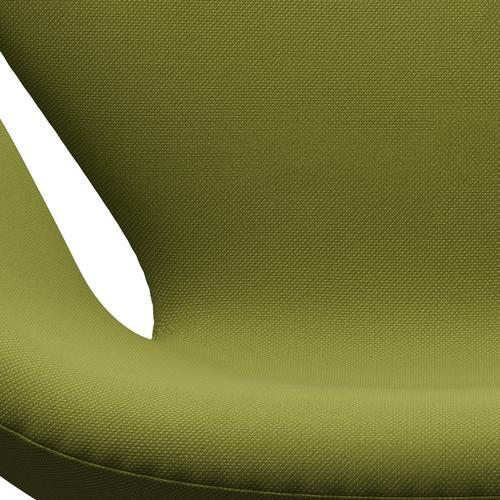 Sedia da salone Fritz Hansen Swan, verde militare in bronzo marrone/taglio in acciaio