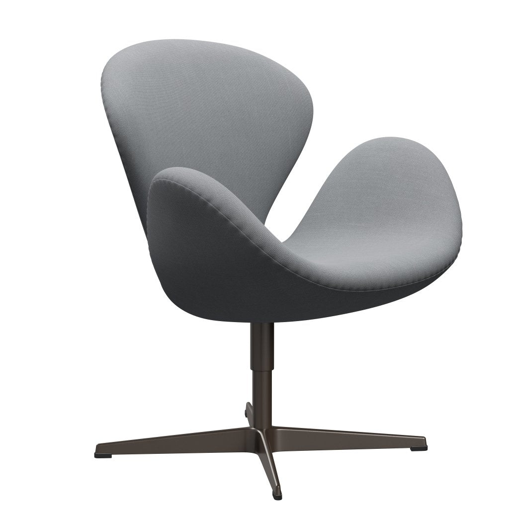 Fritz Hansen Swan Lounge -stoel, bruin brons/staalcut lichtgrijs