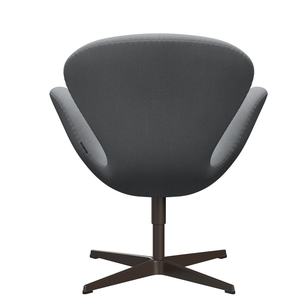 Sedia da salone Fritz Hansen Swan, bronzo marrone/grigio chiaro in taglio in acciaio