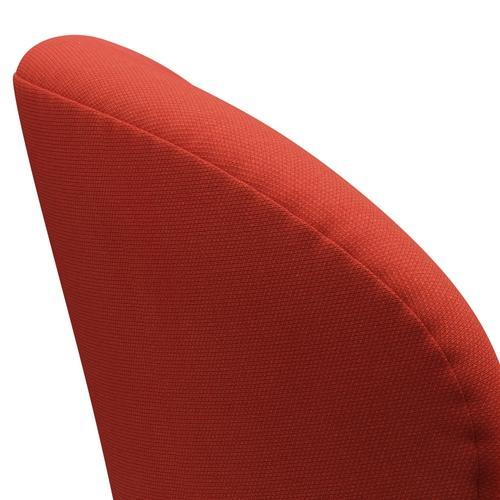 Sedia da salone Fritz Hansen Swan, bronzo marrone/rosso in acciaio rosso