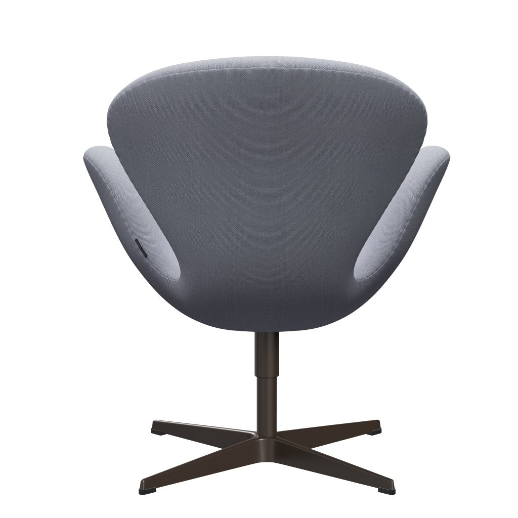 Sedia fritz Hansen Swan Lounge, bronzo marrone/taglio in acciaio grigio