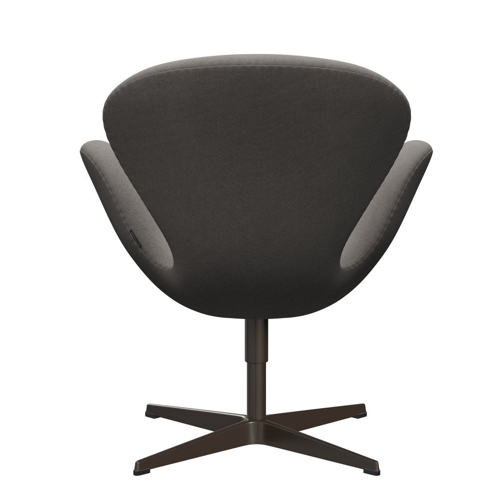 Fritz Hansen Swan Lounge -stoel, bruin brons/staalcut medium grijs