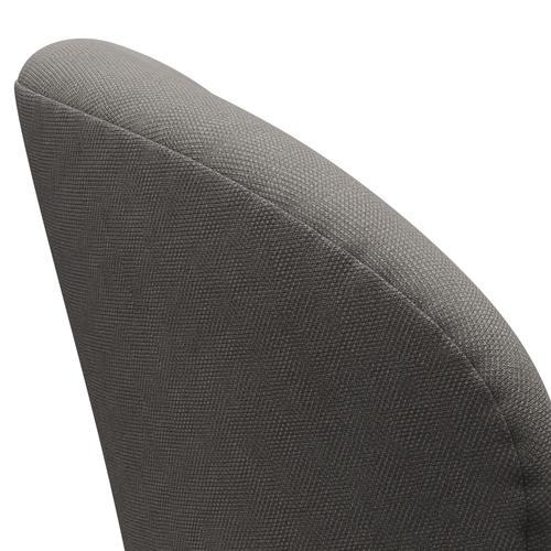 Fritz Hansen Chaise de salon de cygne, bronze brun / gris moyen en Steelcut