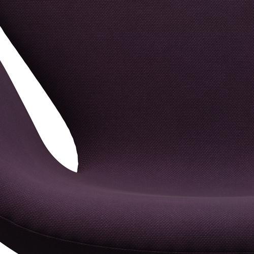 Fritz Hansen Swan Lounge Stuhl, braune Bronze/Stahlkut -Medium Violett