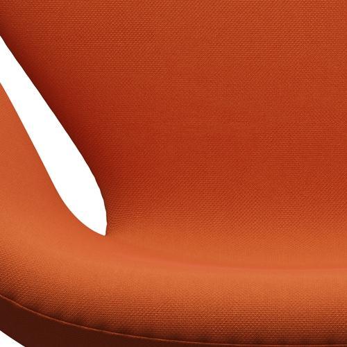 Sillón Fritz Hansen Swan, bronce marrón/escabeche naranja oscuro