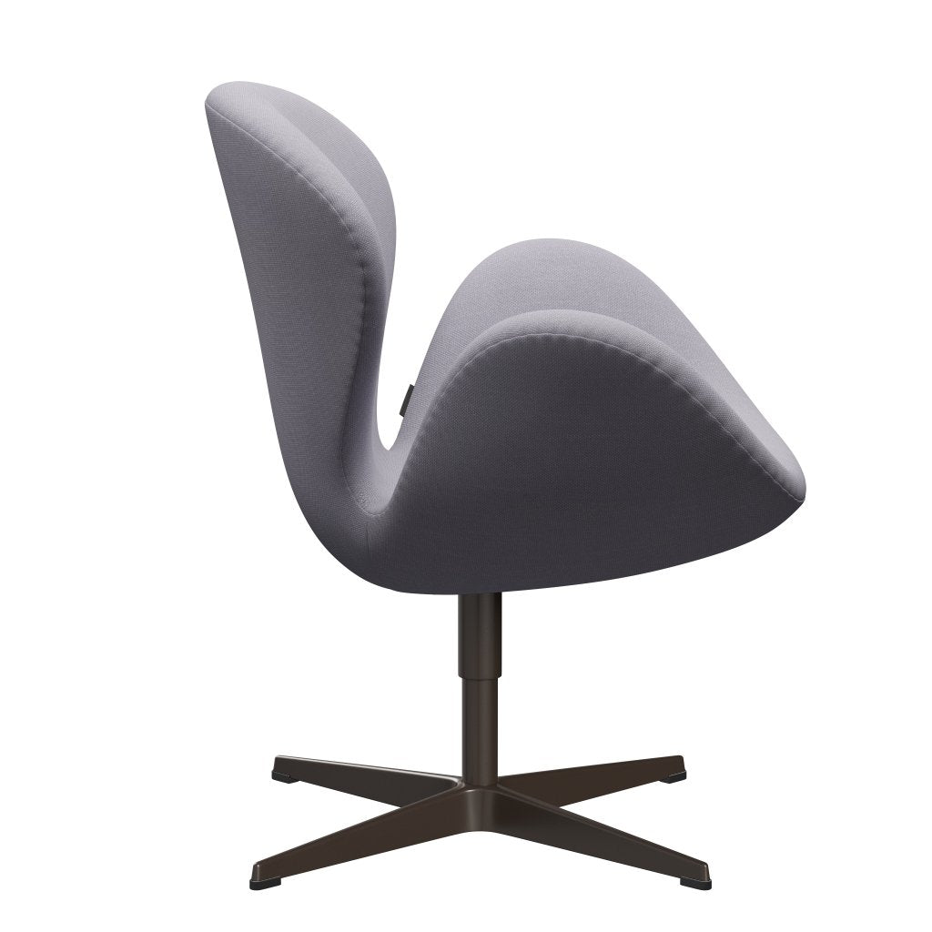 Fritz Hansen Swan Lounge -stoel, bruin brons/staalcut siber grijs licht