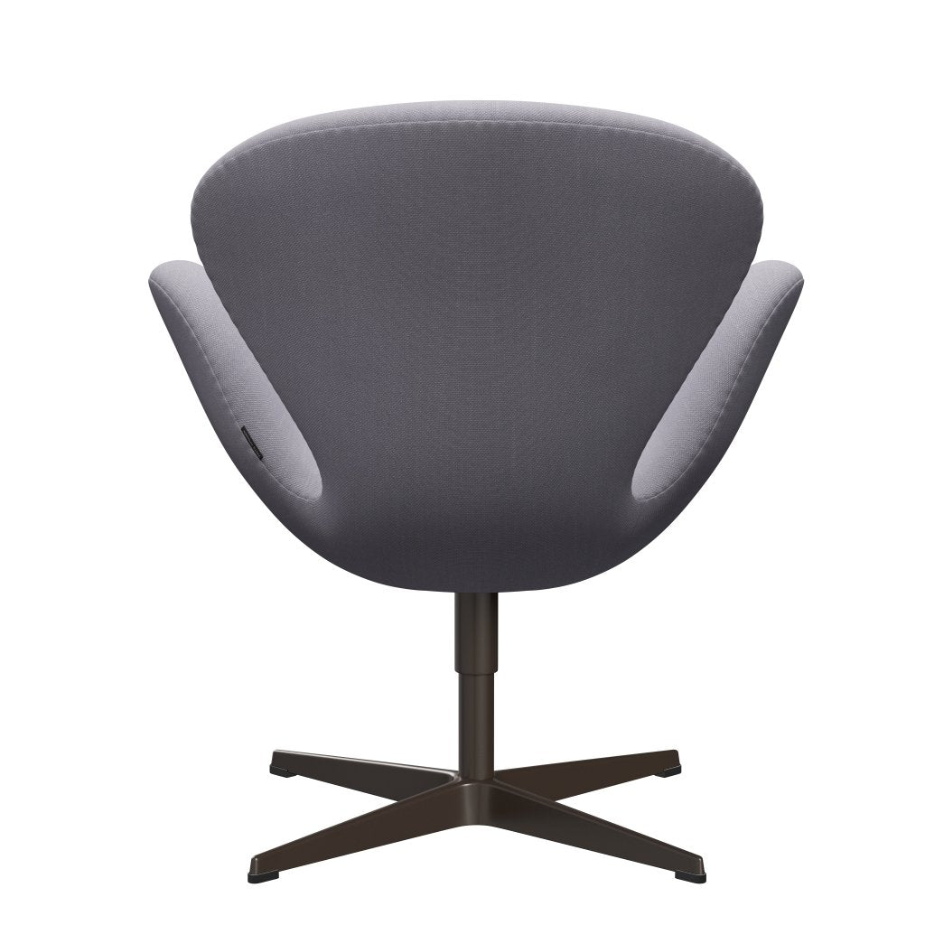 Sedia fritz Hansen Swan Lounge, Bronzo marrone/Luce grigia Siber in acciaio