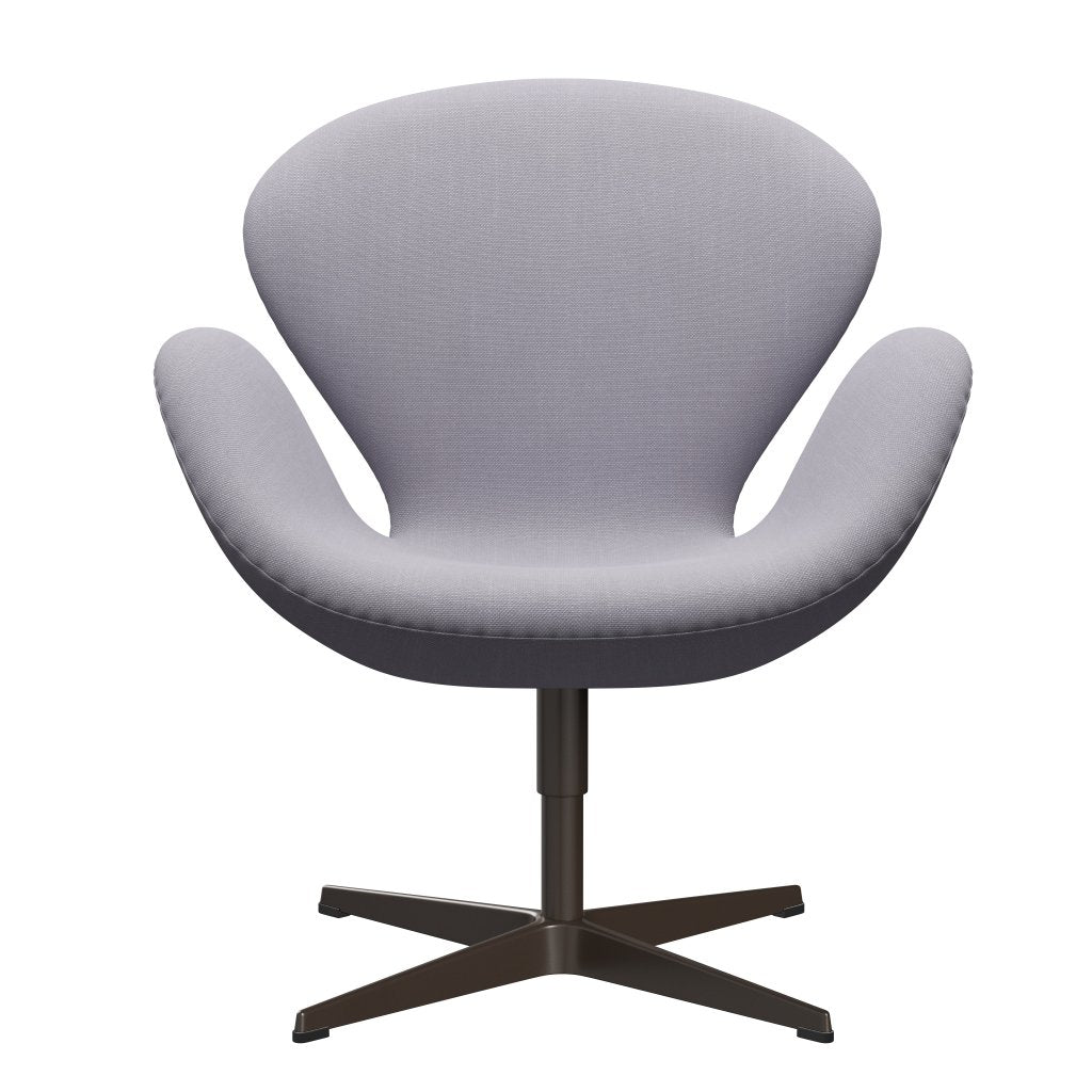 Fritz Hansen Swan Lounge -stoel, bruin brons/staalcut siber grijs licht